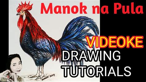 Manok na Pula Drawing tutorials Videoke cover song lyrics by Vic Desucatan - YouTube