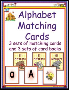 Spanish Alphabet Matching Cards by Doodles and Kreations | TpT