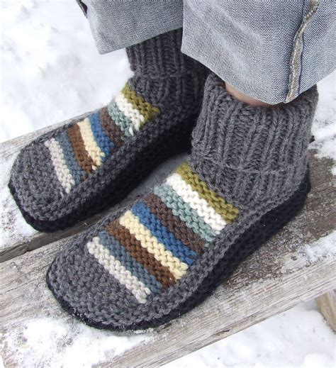 Free Knitting Knitted Slippers Pattern With Two Needles at Carole ...