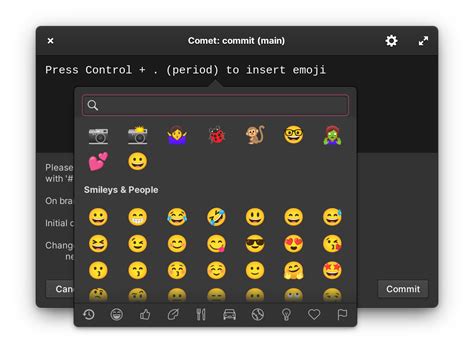 Comet: A distraction-free Git commit message editor with spell-check ...