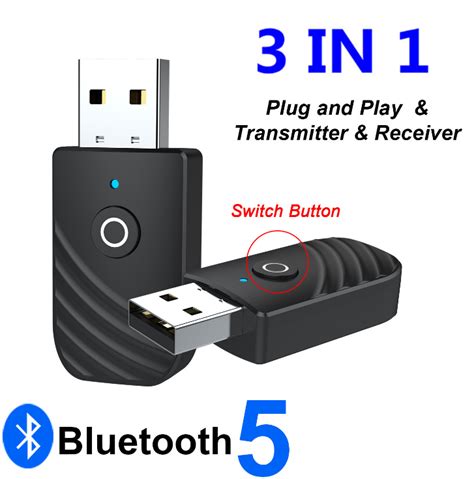 3 In 1 Bluetooth 5.0 Adapter - Maenabab - Medium