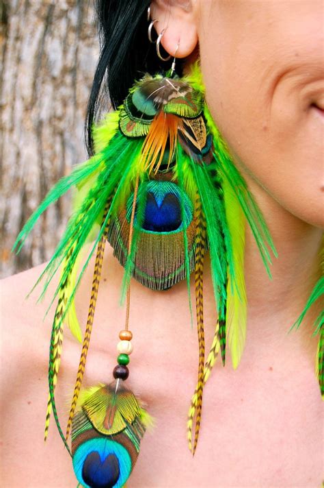 15+ Trendy Peacock Feather Earrings Ideas – EntertainmentMesh