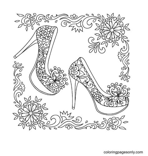 High Heel Shoe Coloring Page