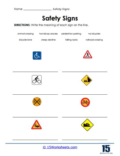 Safety Signs And Meanings