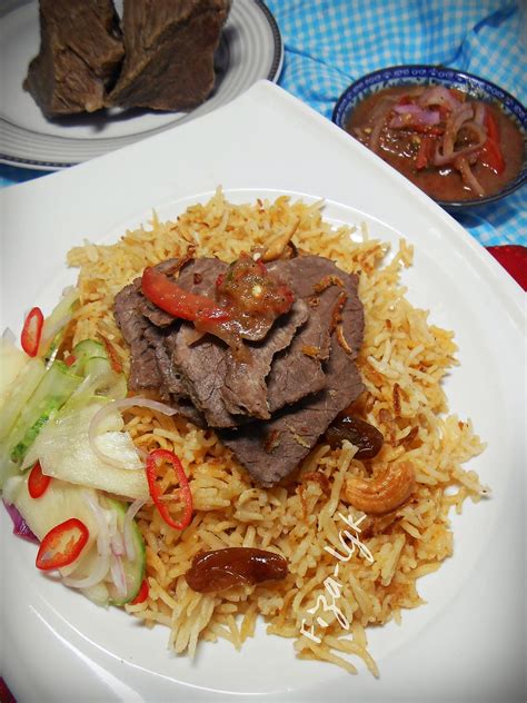 NASI DAGING DENGAN AIR ASAM BERKERISIK | Fiza's Cooking