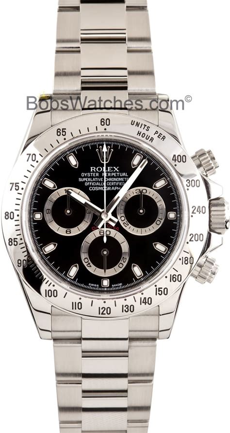 Stainless Steel Rolex Daytona - Save on 100% Authentic Rolex Watches at Bobs