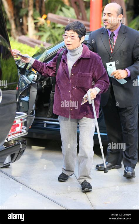 Kultida Woods Celebrities arrive at The Staples Centre ahead of the NBA game between Los Angeles ...