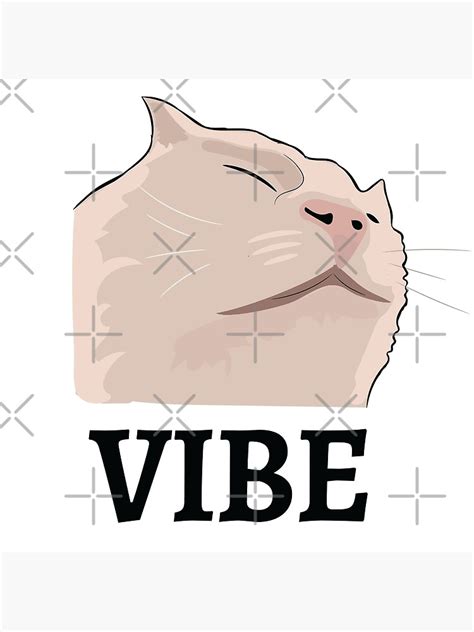 "Vibing or vibe cat emote dank meme catjam" Canvas Print for Sale by ...