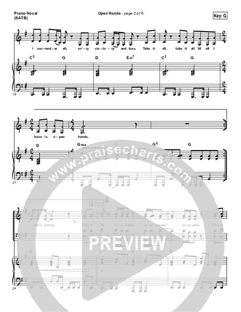 Open Hands Sheet Music PDF (Laura Story / Mac Powell) - PraiseCharts