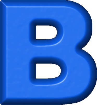 Presentation Alphabets: Blue Refrigerator Magnet B