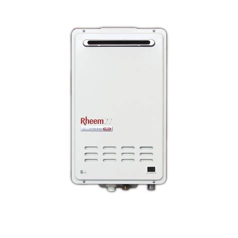 Rheem 27 Continuous Flow Gas Water Heater 27L Outdoor LPG 874627LPZ