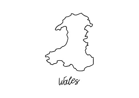 Wales Country Outline Graphic by Filucry · Creative Fabrica