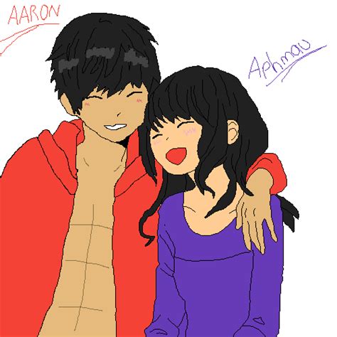 Pixilart - Aaron x Aphmau!!!!!! (Aarmau) by lelemaster