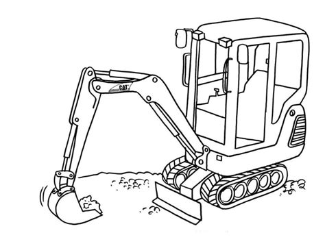 Excavator Coloring Pages to download and print for free