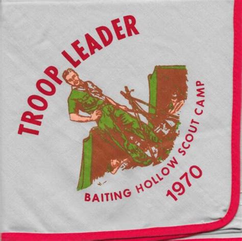 1970 Baiting Hollow Scout Camp Suffolk County Council Neckerchief Boy Scouts BSA | eBay