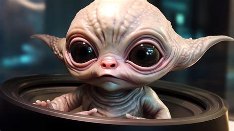 Premium AI Image | cute baby alien