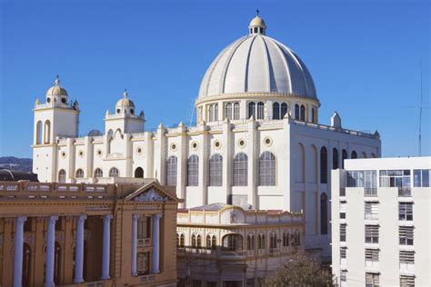 San Salvador Cathedral stock image. Image of church - 110763861