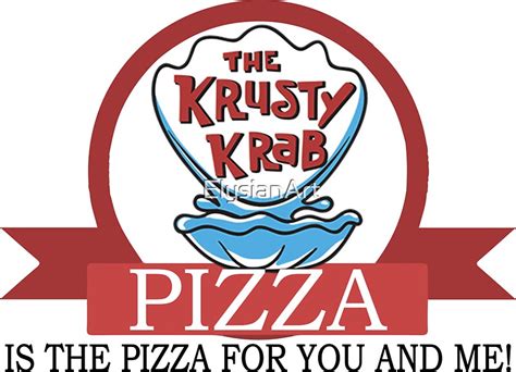 "The Krusty Krab Pizza" Stickers by ElysianArt | Redbubble