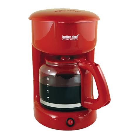 Better Chef 12-cup Drip Coffee Maker, Red - Walmart.com - Walmart.com