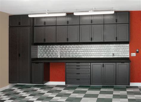 Garage Cabinets in Black | Custom Cabinets Houston - Cabinet Masters