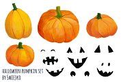 Halloween Pumpkin Clip art | Illustrations ~ Creative Market