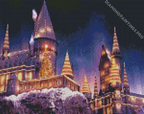 Harry Potter Hogwarts Castle - 5D Diamond Painting - DiamondPaintings.Pro