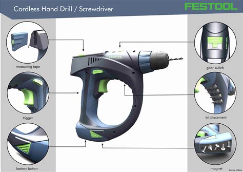 Festool Cordless hand drill on Behance