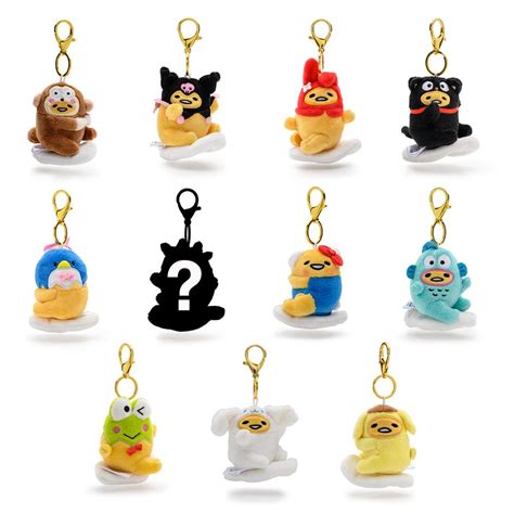 Gudetama the Lazy Egg Plush Charm Keychains by Kidrobot x Sanrio®