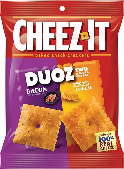 CHEEZ-IT DUOZ BACON & CHEDDAR CHEESE 4.3 OZ - Midwest Distribution