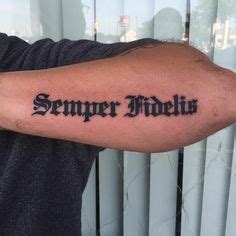 Semper fidelis tattoo