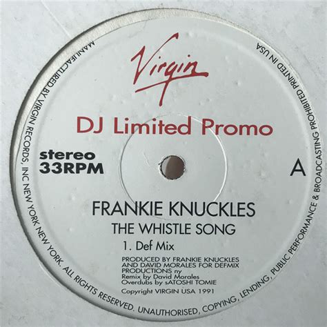 Frankie Knuckles – The Whistle Song (Vinyl) - Discogs