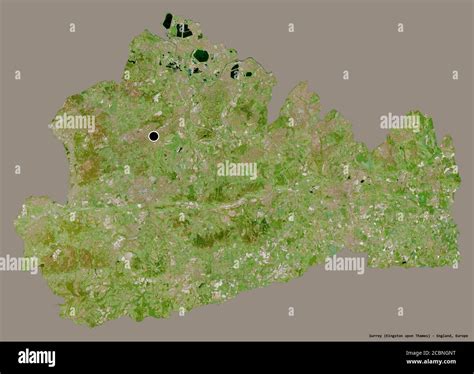 Shape of Surrey, administrative county of England, with its capital ...