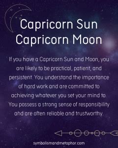 12 Capricorn Sun Capricorn Moon Personality Traits