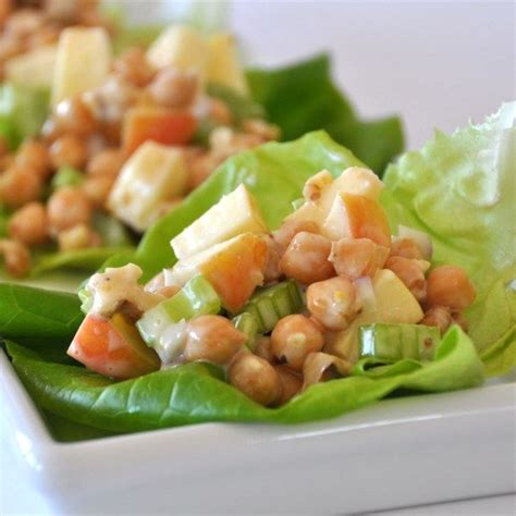 Garbanzo Bean Salad | "This is a healthy high-fiber salad with a honey mustard dressing." # ...