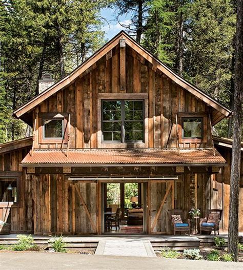 A salvaged barn in Montana | Rustic barn homes, Barn style house, Barn house design