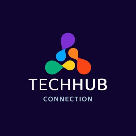 Get this Minimalist Colorful Techhub Logo template for free