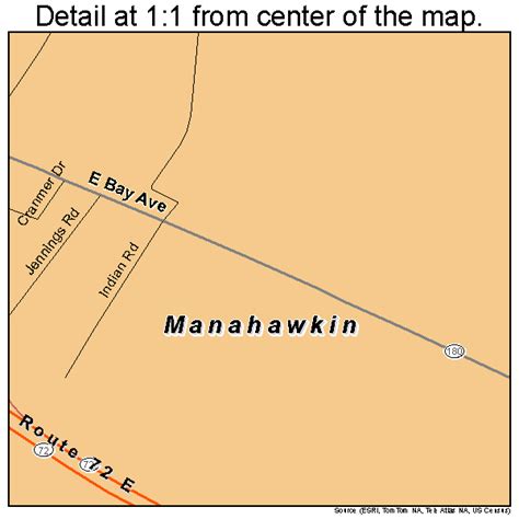 Manahawkin New Jersey Street Map 3442930