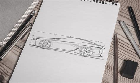 How to draw a car: Lexus LC sketch tutorial with Koichi Suga - Lexus UK Magazine