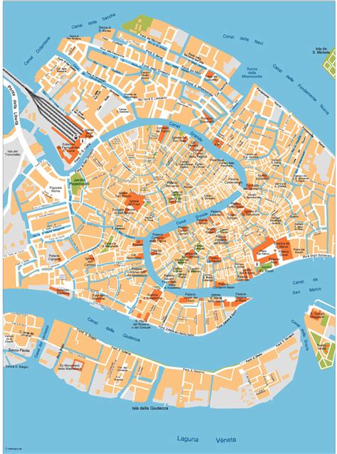 Venice mapa vectorial | Netmaps. Mapas de España y del mundo