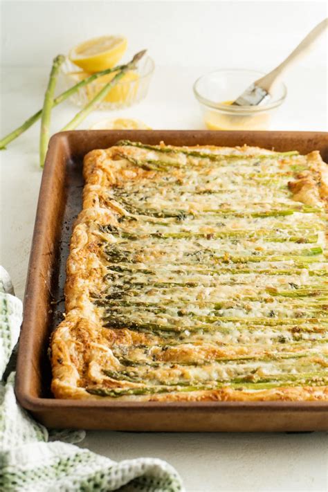 Cheesy Asparagus Puff Pastry Tart