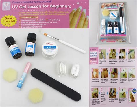 Manicure Set For Nail Gel Kit Nails Lesson Gel Nail Starter Kit Art Tools Unhas De Ongles UV ...