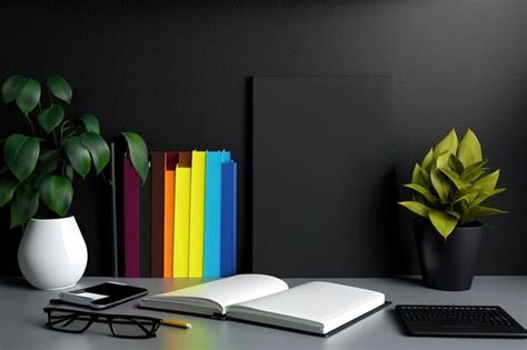 Premium AI Image | Creative home office desk with office supplies ...