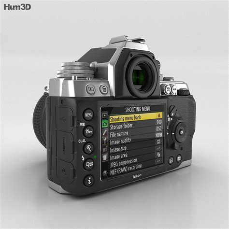 Nikon DF Silver 3D model - Electronics on Hum3D