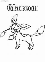 10 Glaceon Pokemon Coloring Page  KoloringPages sketch template