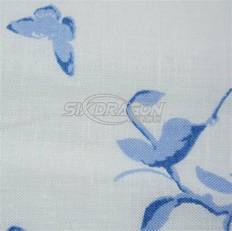 printed cotton linen fabric