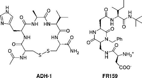 Structure of ADH-1 and FR159. Given their structural differences, it is... | Download Scientific ...