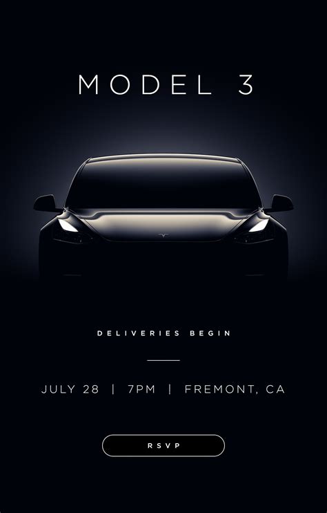 Tesla Model 3 First Deliveries Event July 28th – Carrushome.com