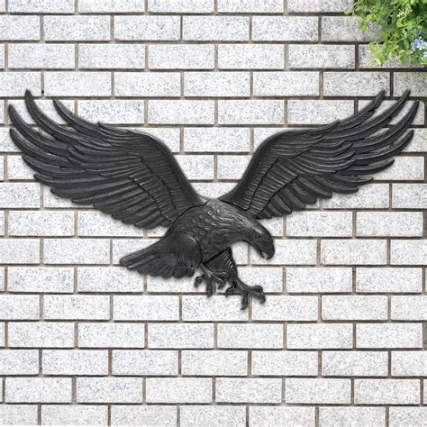 36" Eagle Wall Decor - Black