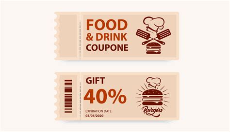 Food Coupon Vector Art, Icons, and Graphics for Free Download