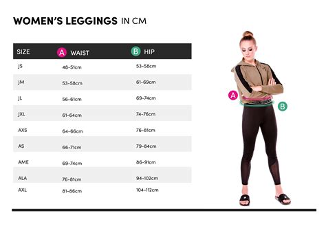 Womens leggings size guide — Quatro Apparel Inc